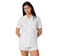 Amazon Essentials x Sofia Grainge Conjunto de Pijama de Manga Corta Mommy and Me Mujer, Ballenas Marfil, XS