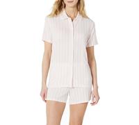 Amazon Essentials x Sofia Grainge Conjunto de Pijama de Manga Corta Mommy and Me Mujer, Rosa Pastel Rayas, M