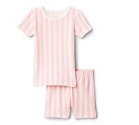 Amazon Essentials x Sofia Grainge Conjunto de Pijama de Manga Corta Mommy and Me Unisex bebé, Rosa Pastel Rayas, 12 Meses
