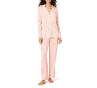 Amazon Essentials x Sofia Grainge Conjunto de Pijama Modal Elástico de Manga Larga y Pantalón de Longitud Completa Mujer, Rosa Pálido Corderos, XS