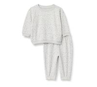 Amazon Essentials x Sofia Grainge Conjunto de Sudadera y Pantalón Unisex Bebés, Gris Perla Oveja, 12 meses