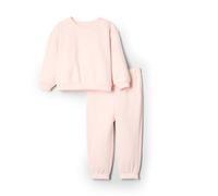 Amazon Essentials x Sofia Grainge Conjunto de Sudadera y Pantalón Unisex Bebés, Rosa Pálido, 0 Meses