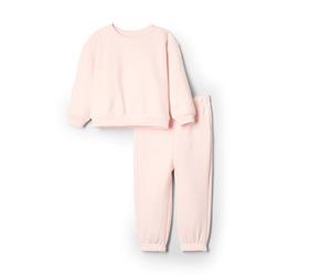 Amazon Essentials x Sofia Grainge Conjunto de Sudadera y Pantalón Unisex Bebés, Rosa Pálido, 0 Meses