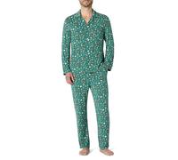 Amazon Essentials x Sofia Grainge Conjuntos de Pijama Familiares para Navidad a Juego Hombre, Verde Salvia Oscuro Holiday, S