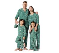 Amazon Essentials x Sofia Grainge Conjuntos de Pijama Familiares para Navidad a Juego Hombre, Verde Salvia Oscuro Holiday, XS