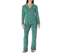 Amazon Essentials x Sofia Grainge Conjuntos de Pijama Familiares para Navidad a Juego Mujer, Verde Salvia Oscuro Holiday, XL