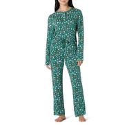 Amazon Essentials x Sofia Grainge Conjuntos de Pijama Familiares para Navidad a Juego Mujer, Verde Salvia Oscuro Holiday, XS