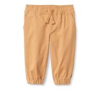 Amazon Essentials x Sofia Grainge Pantalones Deportivos de Sarga Elástica Unisex Niño, Camel, 2 años