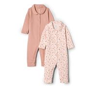 Amazon Essentials x Sofia Grainge Pelele sin Pies Unisex Bebés, Pack de 2, Oveja/Terracota, 0 Meses