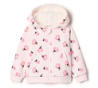 Amazon Essentials x Sofia Grainge Sudadera con capucha y cremallera Unisex Niño, Rosa Pálido Mariquitas, 2 años