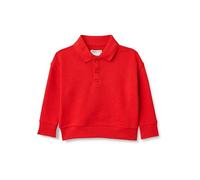 Amazon Essentials x Sofia Grainge Sudadera Polo de Felpa Francesa Bebé Niño, Rojo, 6-9 meses