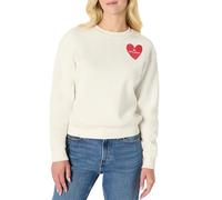 Amazon Essentials X Sofia Grainge - Sudadera Unisex para bebé, con Hombros caídos, Cuello Redondo, Marfil, Rojo, San Valentín, Talla M