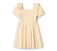 Amazon Essentials x Sofia Grainge Vestido de Punto Bordado Niña, Amarillo Claro Floral Delicado, 2 años