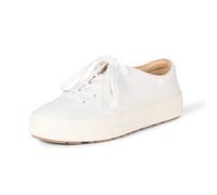 Amazon Essentials Zapatillas Cómodas con Cordones Mujer, Blanco, 39.5 EU