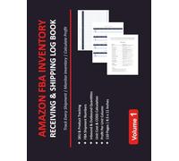 Amazon FBA Inventory Receiving & Shipping Log Book: 110 Pages Shipment Tracker, COGS Calculator for Sellers: Track Every FBA Shipment | Monitor Stock ... - Professional 8.5x11 Log for Amazon Sellers