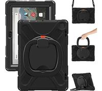 Amazon Fire HD 8 2022 & Amazon Fire HD 8 Plus 2022 Funda, Carcasa Rugosa con Soporte de Rotación de 360° y Correa de Hombro, Funda Antichoque para Amazon Fire HD 8 2022 & Amazon Fire HD 8 Plus 2022