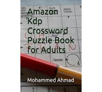 Amazon Kdp Crossword Puzzle Book for Adults