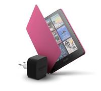 Amazon Kindle Colorsoft 16 GB + Funda frambuesa de material vegetal + Adaptador de 9 W