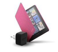 Amazon Kindle Colorsoft 16 GB + Funda frambuesa de tela + Adaptador de 9 W