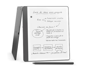 Amazon Kindle Scribe (16 GB) | Pantalla rediseñada con bordes uniformes. Escribe a mano sobre tus libros y documentos | Lápiz prémium | Gris tungsteno