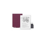 Amazon Kindle Scribe 64 GB (Graphite) + Lápiz Prémium + Funda | Piel Prémium (Garnet) + USB-C Chargeur