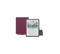 Amazon Kindle Scribe Colorsoft 32 GB (Graphite) + Lápiz Prémium + Funda | Piel Prémium (Garnet) + USB-C Chargeur