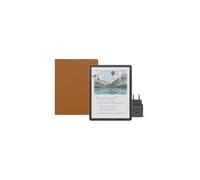 Amazon Kindle Scribe Colorsoft 64 GB (Graphite) + Lápiz Prémium + Funda Con Tapa | Piel Prémium (Caramel) + USB-C Chargeur