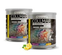 Drasanvi COLLMAR Colageno Marino Hidrolizado con Magnesio, Acido Hialuronico y Vitamina C | para cartílagos, huesos y piel | Máx. Asimilación 9.717 mg/día | 2 x 300 g de polvo | Sabor Limón