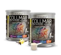 Drasanvi COLLMAR Colageno Marino Hidrolizado con Magnesio, Acido Hialuronico y Vitamina C | para cartílagos, huesos y piel | Máx. Asimilación 9.717 mg/día | 2 x 300 g de polvo | Sabor Vainilla