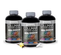 Drasanvi COLLMAR Colágeno Marino Hidrolizado con Ácido Hialurónico, Magnesio, Vitamina C natural | para cartílagos, huesos y piel | Alta dosis 3.900 mg/día | 3 x 180 comp = 90 días | Sabor Vainilla
