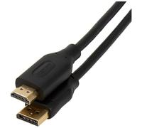 AmazonBasics Cable DisplayPort a HDMI con Conectores chapados en Oro, 3 m, Negro