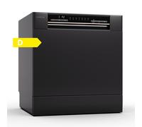 Amazonia Eco 8 Lavavajillas Compacto Negro