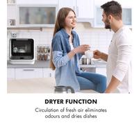 Amazonia Mini lavavajillas 6 programas pantalla LED Klarstein