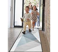 Amazpro Alfombra Pasillo 90x400cm, Antideslizante Antimanchas, Runner Rectangular Poliéster Shag Corto