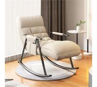 AMAZWI Mecedora Sillón Reclinable Sala Estar Dormitorio Tela Tecnológica Cómoda con Bolsillos Laterales(Beige)