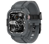 amBand Compatible con Apple Watch Series 9/8/7/6/5/4 y SE 3/2/1 de 41 mm/40 mm para hombre, funda resistente deportiva M1 con correa protectora militar para iWatch de 41/40 mm, 38 mm, color gris