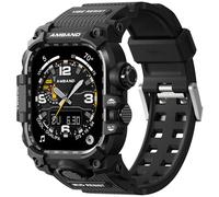 amBand Funda compatible con Apple Watch Series 11/10 de 46 mm para hombre, M3 resistente y resistente, correa táctica, protector de parachoques de grado militar para iWatch de 46 mm, para hombres