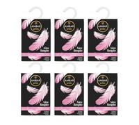 Ambar Perfums Ambientador Armario Aire Limpio Pack 6 Unidades | Sachet Perfumado con Extractos Naturales | 0% Alcohol | Hasta 45 Días de Duración