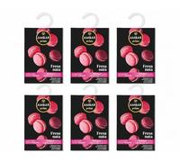 Ambar Perfums Ambientador Armario Fresa Nata Pack 6 Unidades | Sachet Perfumado para Ropa y Cajones | Fragancia Dulce y Cremosa de Larga Duración