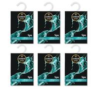 Ambar Perfums Ambientador Armario Spa Pack 6 Unidades | Sachet Perfumado para Ropa y Cajones | Fragancia Fresca y Relajante de Larga Duración