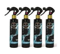 Ambar Perfums - Ambientador Spray Absorbe Olores Spa Especial Tejidos, ¡No mancha! Pack de 4 uds de 280 ml.