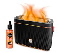 Ambar Perfums Humidificador Flame de aromas "efecto llama" Ultrasónico y Ultra silencioso. Capacidad 300 ml. Apagado automático. Más de 10h non-stop, Sin Esencia de Fusión de Regalo