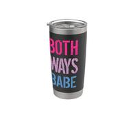 Ambas maneras divertido orgullo bisexual Vaso térmico de acero inoxidable de doble pared