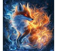 AMBATTERY Cojines Bordados De Punto De Cruz, Animales fantásticos Kit De Bordado Para Funda Almohada Decorativa De Punto De Cruz Cojines De Punto De Cruz Con Tela Pre-Impresa 45 * 45cm