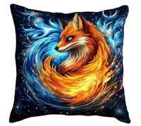 AMBATTERY Kit de Almohadas de Punto de Cruz, Animales fantásticos Kit de Cojines Bordados 45X45cm Kits De Almohadas De Costura con Hilos y Aguja Completos Pre-Impresa para Principiantes