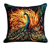 AMBATTERY Kit De Cojines Bordados, Animales fantásticos Funda De Almohada Bordada A Mano Kit Para Cojín De Punto De Cruz Para Almohada Bordada De Cruz Kits De Punto De Cruz Estampados 45 * 45cm