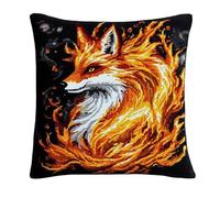 AMBATTERY Kit De Punto De Cruz De Cojín, Animales fantásticos Kits De Punto De Cruz Estampados, Kit De Funda De Cojín De Lona, Bordado Artesanal, Con Tela Impresa，45 * 45cm