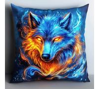 AMBATTERY Kit De Punto De Cruz Para Cojín, Animales fantásticos Funda De Almohada Bordada A Mano Diy Kit Punto De Cruz Cojines BordadosCojines De Punto De Cruz Con Tela Pre-Impresa 45 * 45cm