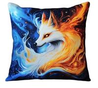 AMBATTERY Kit De Punto De Cruz Para Cojín, Animales fantásticos Funda De Almohada Bordada A Mano Kit De Cojines De Punto De Cruz Estampados Kits De Almohadas De Costura 45 * 45cm