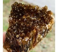 Amber Calcite Cluster Rough Stone Crystal Home Office Decoration Gifts Ornaments (Size : 250-300g)